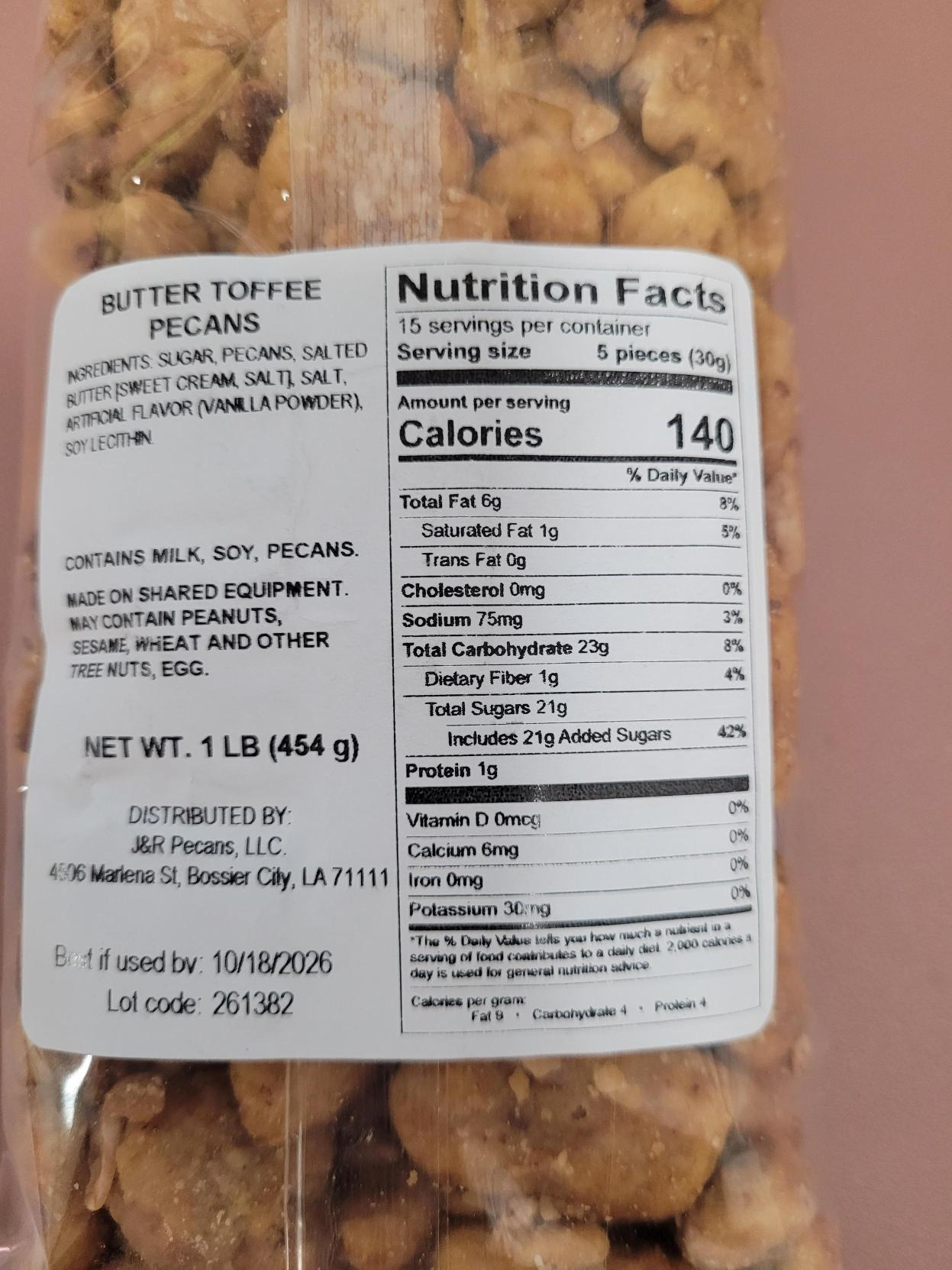 Butter Toffee Pecans