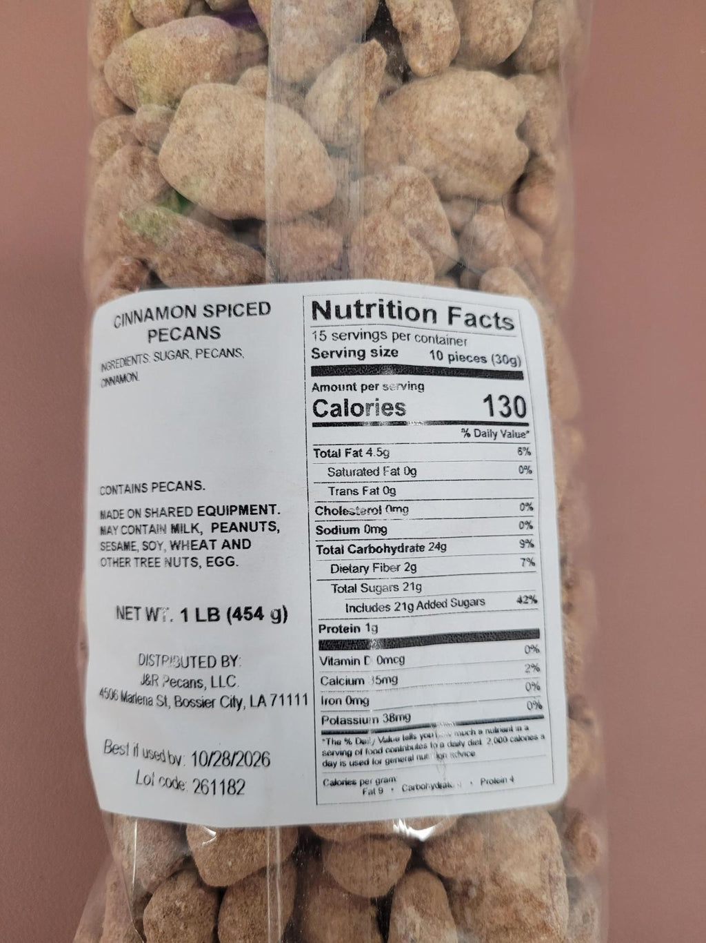 Cinnamon Sugar Coated Pecans